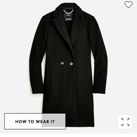 J. Crew Jackets & Coats Jcrew Daphne Topcoat In Italian Boiled Wool